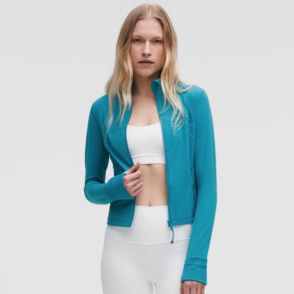 Lululemon Define Cropped Jacket Hawaiian Blue